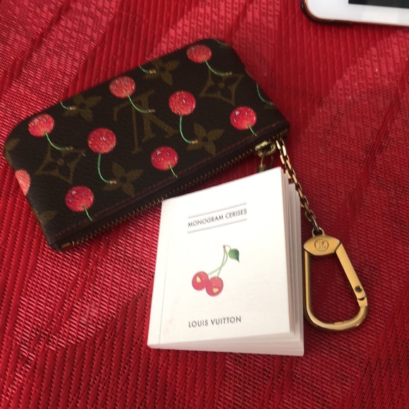 Authentic Louis Vuitton Monogram Cherry Pochette Coin Purse - Picture 4 of 15